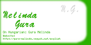 melinda gura business card